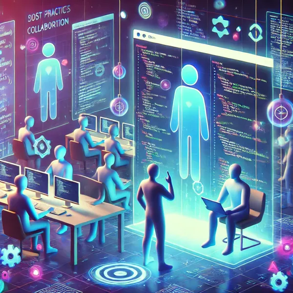 Futuristic image of Best Practices for Code Collaboration and Sharing