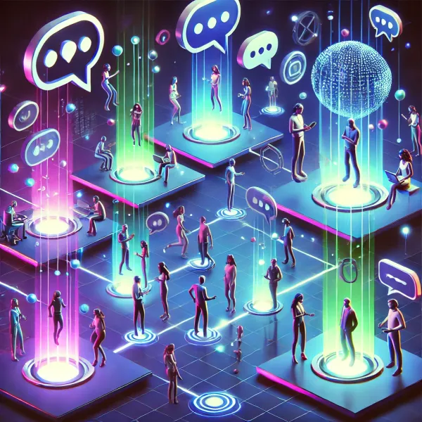Futuristic image of Overcoming Communication Barriers in Teams