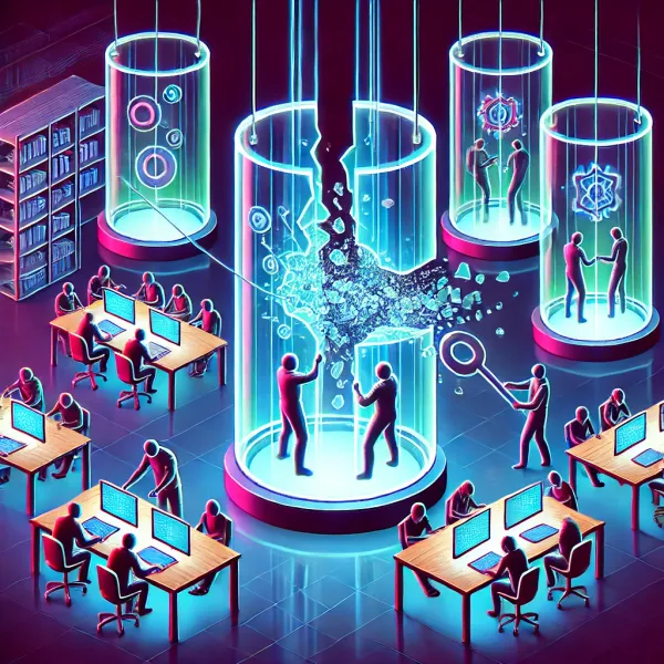 Futuristic Image of Silos in Development Team