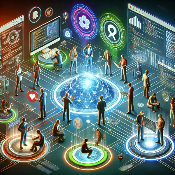 Futuristic image of Working with Cross-Functional Teams